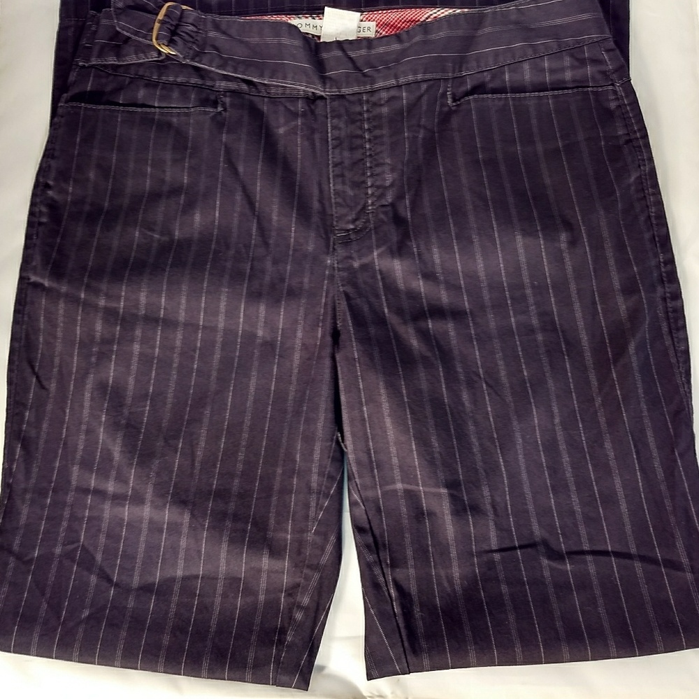 Tommy Hilfiger Womens Black Stretch Comfy Pants 10